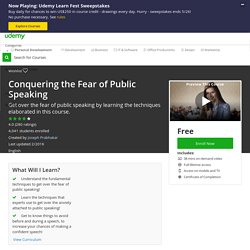 Conquering the Fear of Public Speaking
