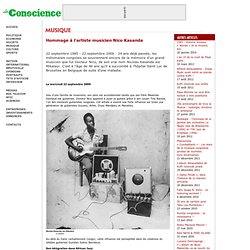 La Conscience - Hommage à l&#039;artiste musicien Nico Kasanda