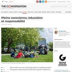 Pleine conscience, éducation et responsabilité