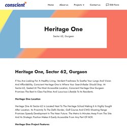 Conscient Heritage One in Sector 62, Gurgaon