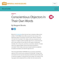 Conscientious Objectors In Their Own Words