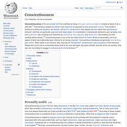 Conscientiousness