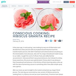 Conscious Cooking: Hibiscus Granita Recipe