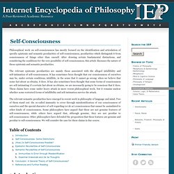 Self-Consciousness 