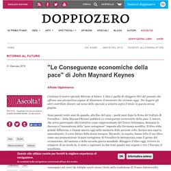 "Le Conseguenze economiche della pace" di John Maynard Keynes