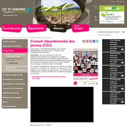 [Lot et Garonne] Conseil départemental des jeunes (CDJ)