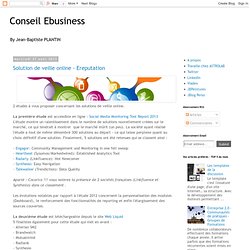 Jean-Baptiste Plantin Consultant Web - Conseil Ebusiness: août 2013