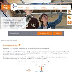 Conseil isolation logement - Espace info Energie Pays de Loire