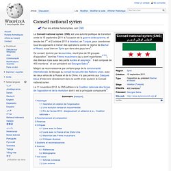 Conseil national syrien