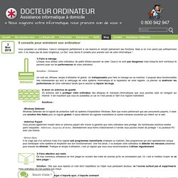 8 conseils pour entretenir son ordinateur