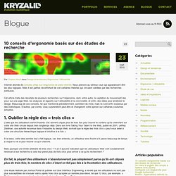 10 conseils d’ergonomie basés sur des études de recherche « Kryzalid blogue