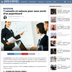 7 conseils et astuces pour vous servir d’un paperboard