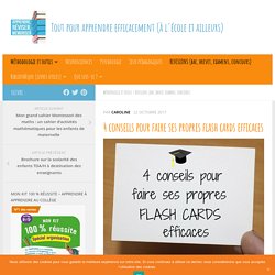 4 conseils pour faire ses propres flash cards efficaces