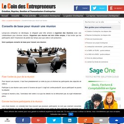 5 conseils pour réussir une réunion d'entreprise