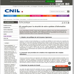 CNIL : Sécurisé son système informatique