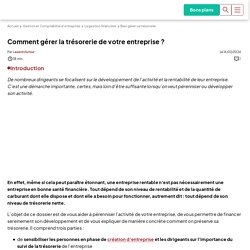 8 conseils pour gérer la trésorerie de votre entreprise