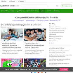 Consejos sobre medios y tecnología para tu familia