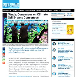 Consensus on Climate Still Means Consensus -