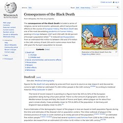 Consequences of the Black Death