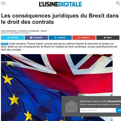Les conséquences juridiques du Brexit dans le droit des contrats