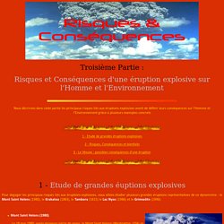 Risques et Conséquences d'une éruption explosive - TPE Volcanisme Explosif !!!