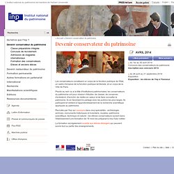 INP // Devenir conservateur du patrimoine