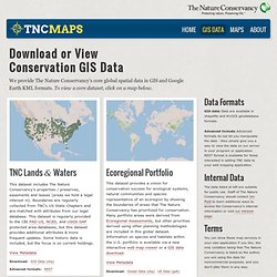 Conservation GIS Data - The Nature Conservancy
