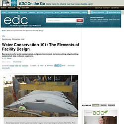 Water Conservation 101: The Elements of Facility Design