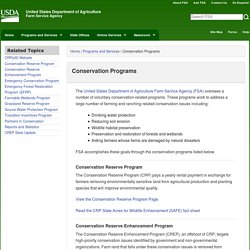 Conservation Programs