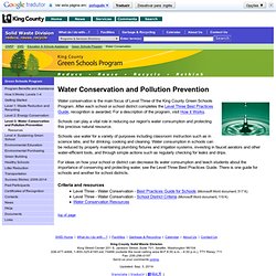Water Conservation - Green Schools Program