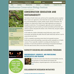 Conservation Education and Sustainability
