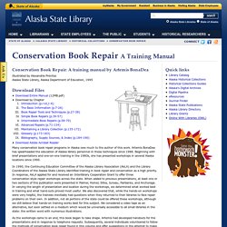 Conservation Book Repair