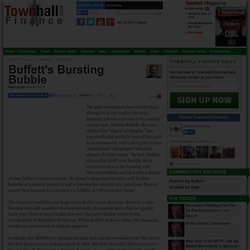 Buffett's Bursting Bubble - Peter Schiff