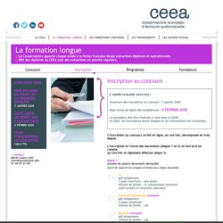 Inscription - Ceea - Conservatoire européen d'écriture audiovisuelle