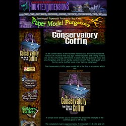 Conservatory Coffin Paper Model Kit