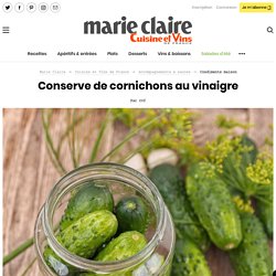 Conserve de cornichons au vinaigre