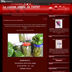 CONSERVES Faciles de POIVRONS - La cuisine simple de NANY
