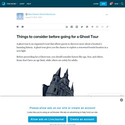 Things to consider before going for a Ghost Tour: ext_5798787 — LiveJournal