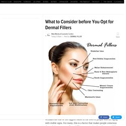 What to Consider before You Opt for Dermal Fillers
