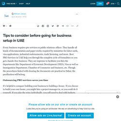 Tips to consider before going for business setup in UAE : ext_5704210 — LiveJournal
