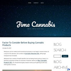 Factor To Consider Before Buying Cannabis Products