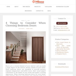 4 Things to Consider When Choosing Bedroom Doors