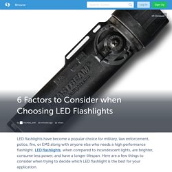 6 Factors to Consider when Choosing LED Flashlights