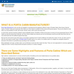Things To Consider While Choosing Porta Cabin Manufacturer