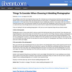 Top Tips For Choosing A Wedding Photographer