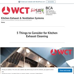 Important Things to Consider for Kitchen Exhaust Cleaning
