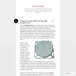 Things to consider while choosing right manhole cover