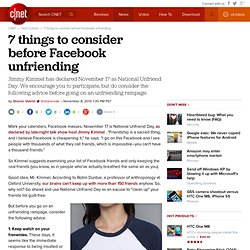 7 things to consider before Facebook unfriending