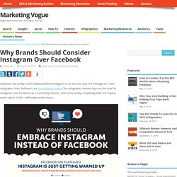Why Brands Should Consider Instagram Over Facebook