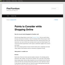 Points to Consider while Shopping Online